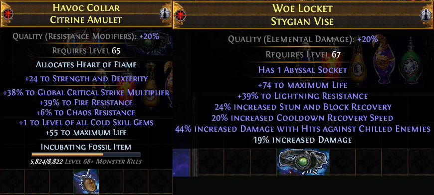 PoE 3.10 Delirium CoC Assassin Jewellery