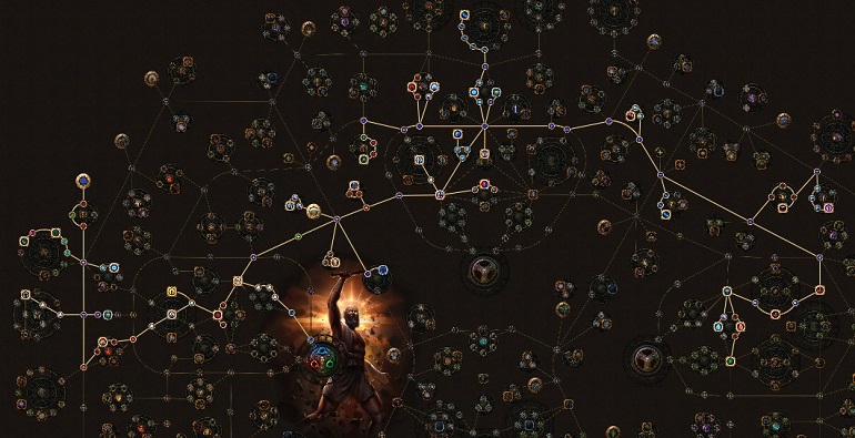 POE 3.6 Spell Totem Arc Hierophant Passive Skill Tree