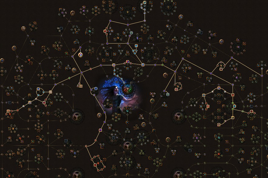 POE 3.5 Witch Occultist Starter Vortex Cold Snap Skill Tree