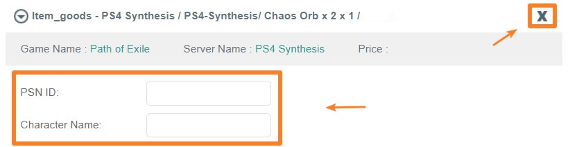 PS4 POE Currency Purchase Process