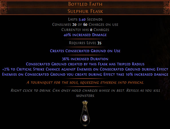 PoE 3.6 Synthesis League BottledFaith