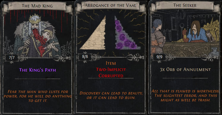 New Ancestor League Divination Cards - POE