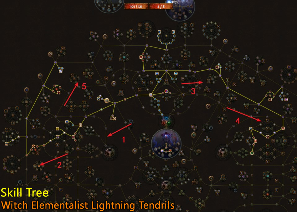 POE  Witch Elementalist Lightning Tendrils Build - Delve League Beginner  