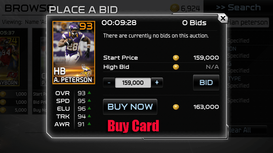 buy madden NFL card