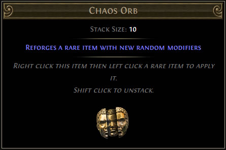 poe currency chaos orb