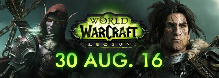 okaymmo:World of Warcraft Legion to Launch on August 30th