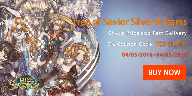 Get 2% Coupon Code to Buy Tree of Savior on TOSGold.com