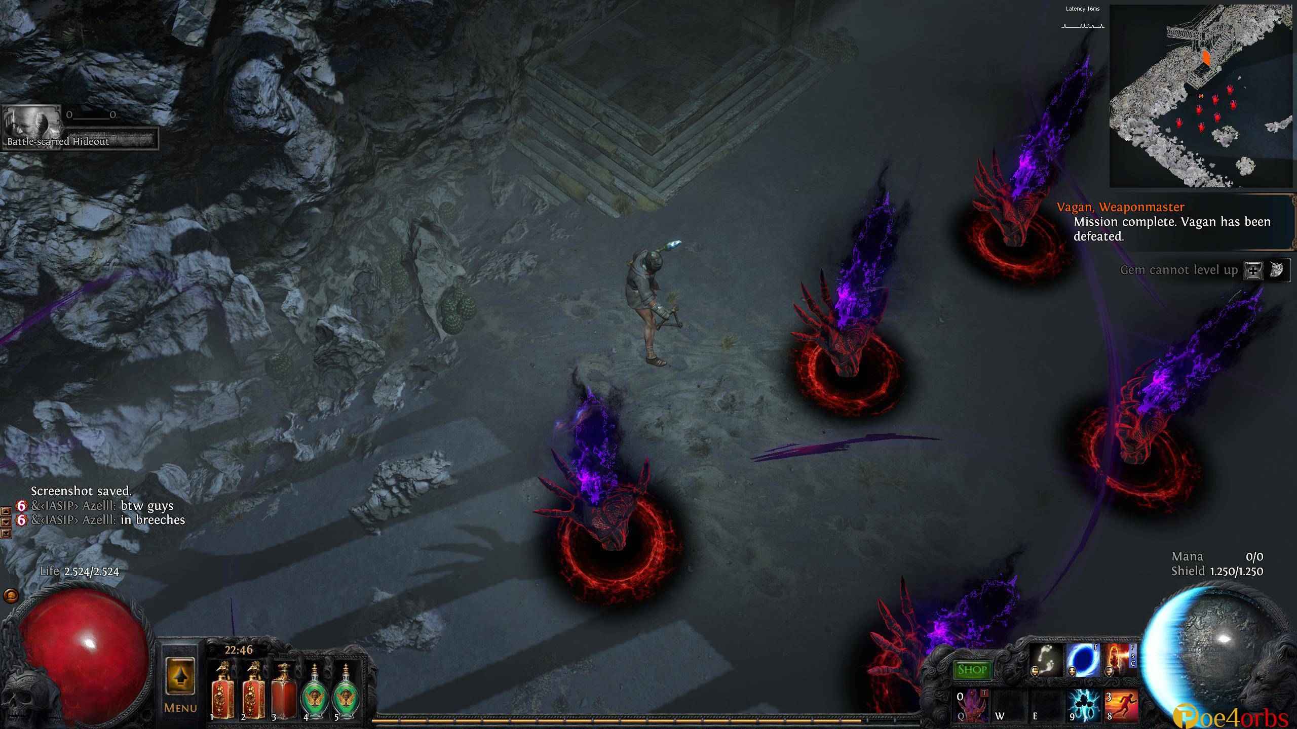 Shapers orbs are permanent like bandit rewards