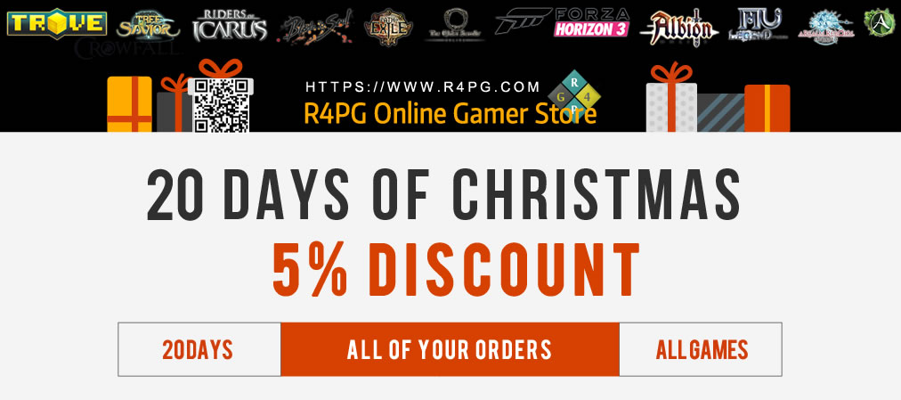 R4PG 5% Coupon Code for Christmas and New Year