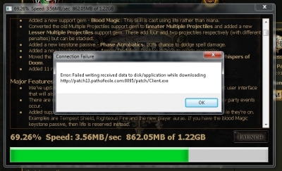 How to solve Path of exile Patcher Error 