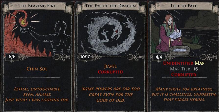 Upcoming Divination Cards and Unique Items in the War for the Atlas