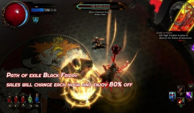 Path of exile Black Friday sales will change each hour and enjoy 80% off