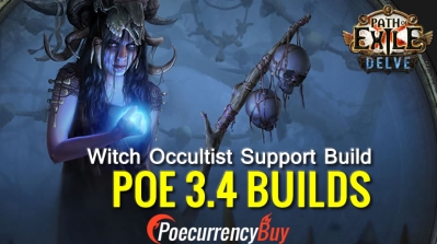 POE 3.4 Witch Occultist Support Build - Auras & Curses HC Support, Cheap & Safe
