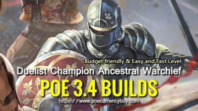 POE 3.4 Duelist Champion Ancestral Warchief Build - Budget friendly & Easy and Fast Level