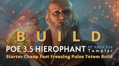 POE 3.5 Templar Hierophant Starter Freezing Pulse Totem Build (PC,XBOX,PS4)- High Clear Speed and Damage, Cheap, Sharper, Endgame