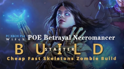 POE Betrayal Necromancer Skeletons & Zombie Starter Build
