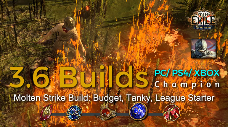 POE Synthesis Duelist Molten Strike Champion Build - Budget, Tanky, League Starter