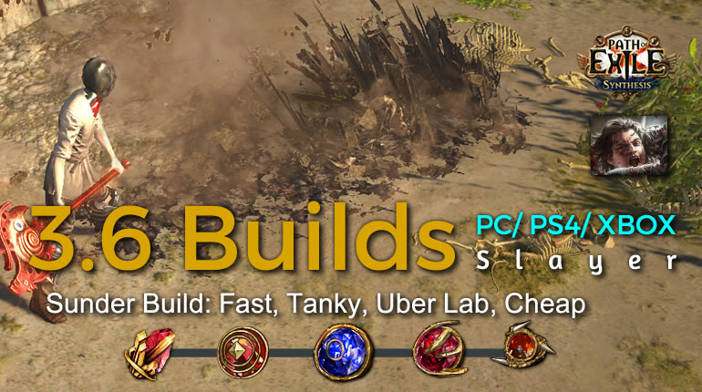 POE Synthesis Duelist Sunder Slayer Build - Fast, Tanky, Uber Lab, Cheap