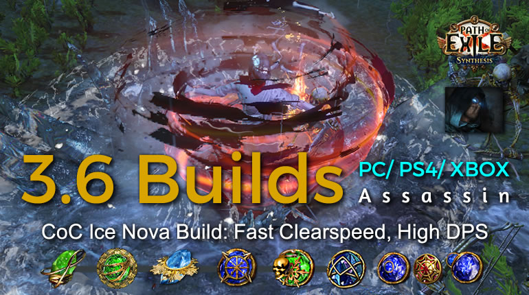 POE Synthesis Shadow Ice Nova Assassin Build - Fast Clearspeed, High DPS -  