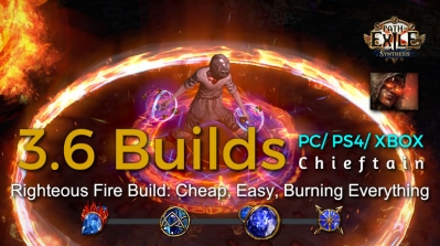 POE Synthesis Marauder Righteous Fire Chieftain Build