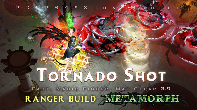 PoE 3.9 Ranger Tornado Shot Deadeye Fast Build (PC,PS4,Xbox,Mobile)