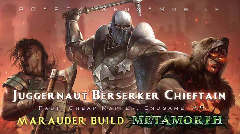 PoE 3.9 Marauder Starter Builds (PC,PS4,Xbox,Mobile)