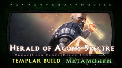 PoE 3.9 Templar Herald of Agony Spectre Guardian Cheap Build (PC,PS4,Xbox,Mobile)