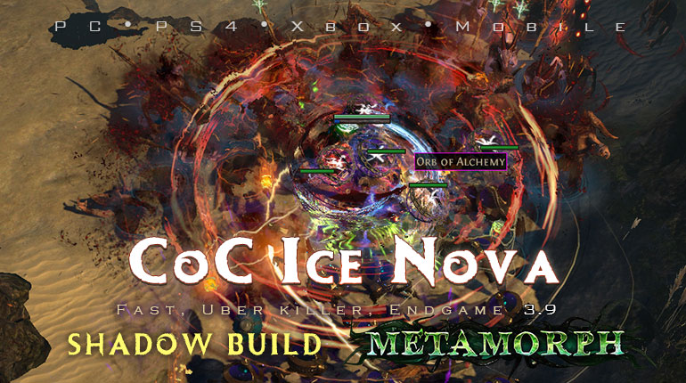 PoE 3.9 Shadow CoC Ice Nova Assassin Endgame Build (PC,PS4,Xbox,Mobile)