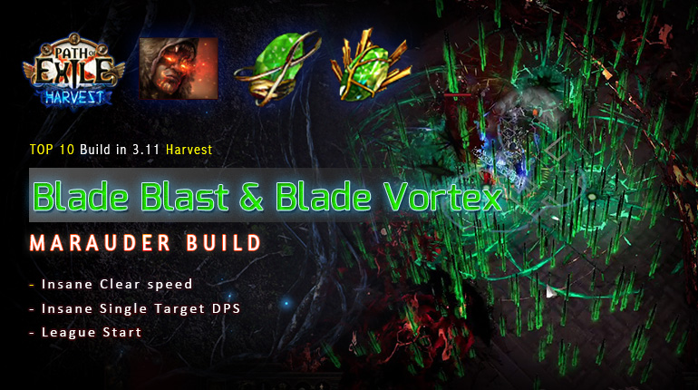 [Harvest] PoE 3.11 Mauarder Blade Blast Chieftain League Starter Build (PC,PS4,Xbox,Mobile)