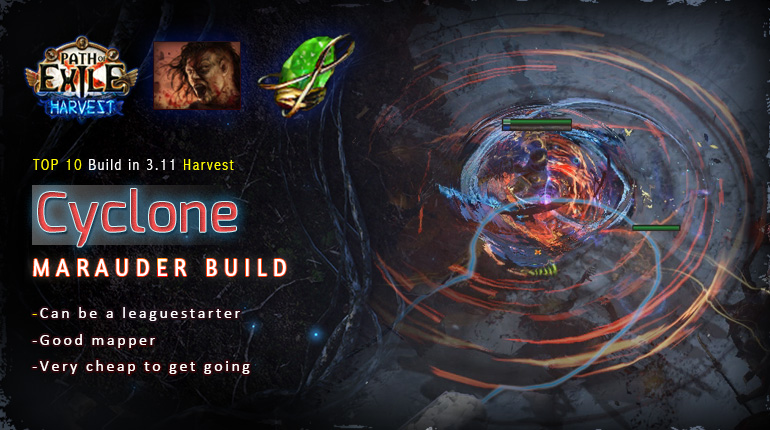 [Harvest] PoE 3.11 Mauarder Impale Cyclone Berserker Starter Build (PC,PS4,Xbox,Mobile)