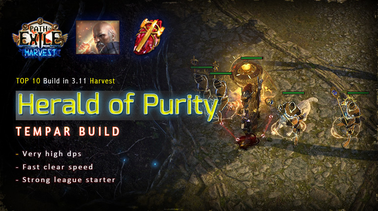 Harvest] PoE  Templar Herald of Purity Guardian Starter Tank Build  (PC,PS4,Xbox,Mobile) 