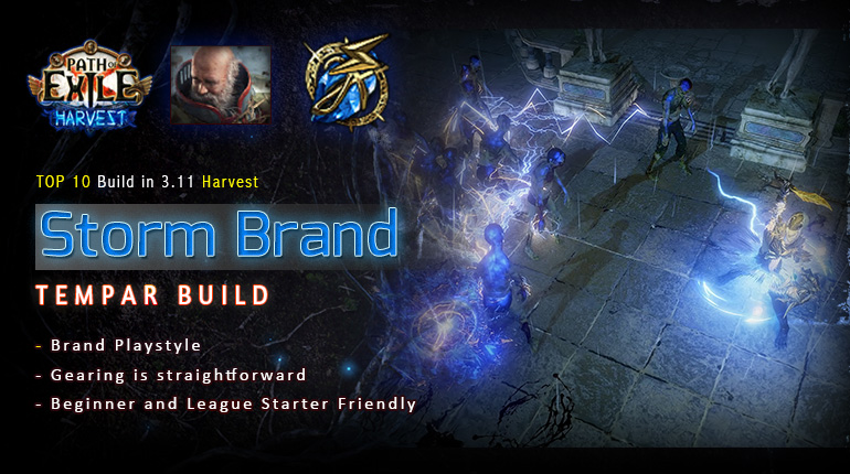 [Harvest] PoE 3.11 Templar Storm Brand Inquisitor League Start Build (PC,PS4,Xbox,Mobile)